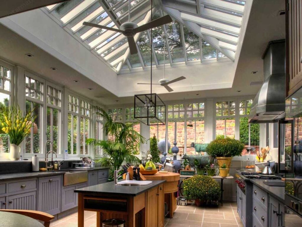 conservatory kitchen design idea