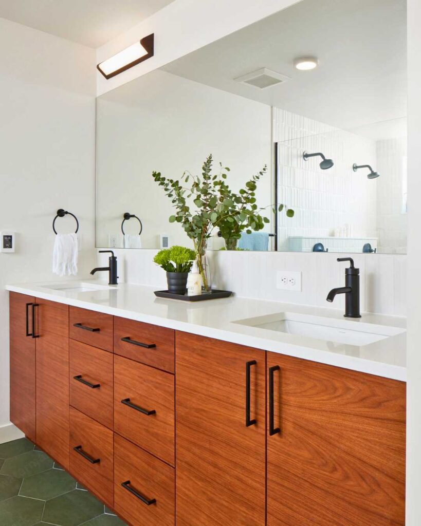 double vanity with drawers