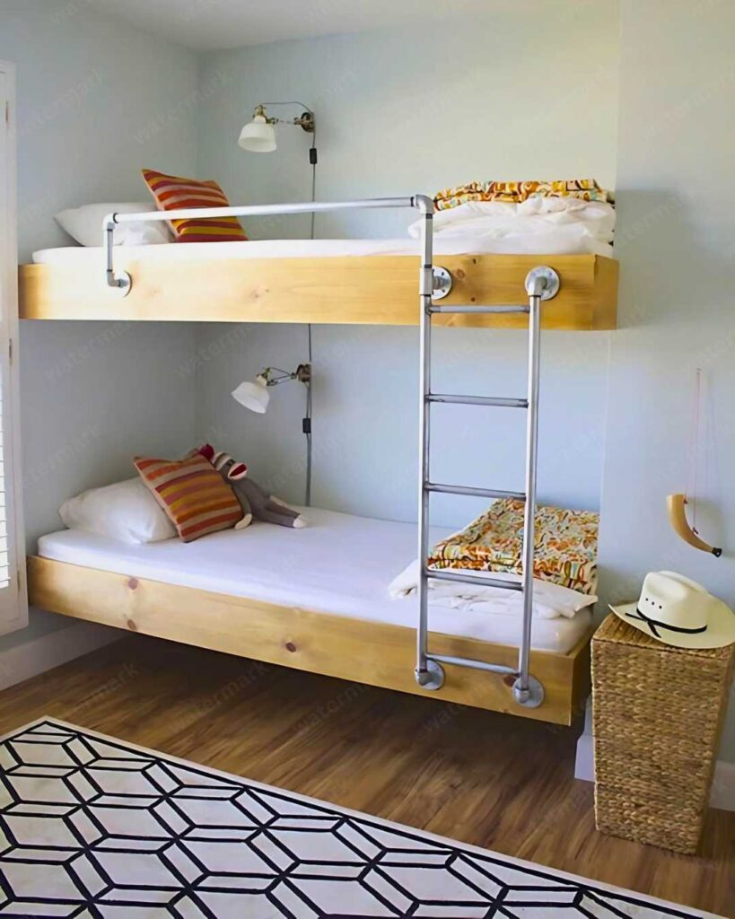 floating bunk bed frame idea