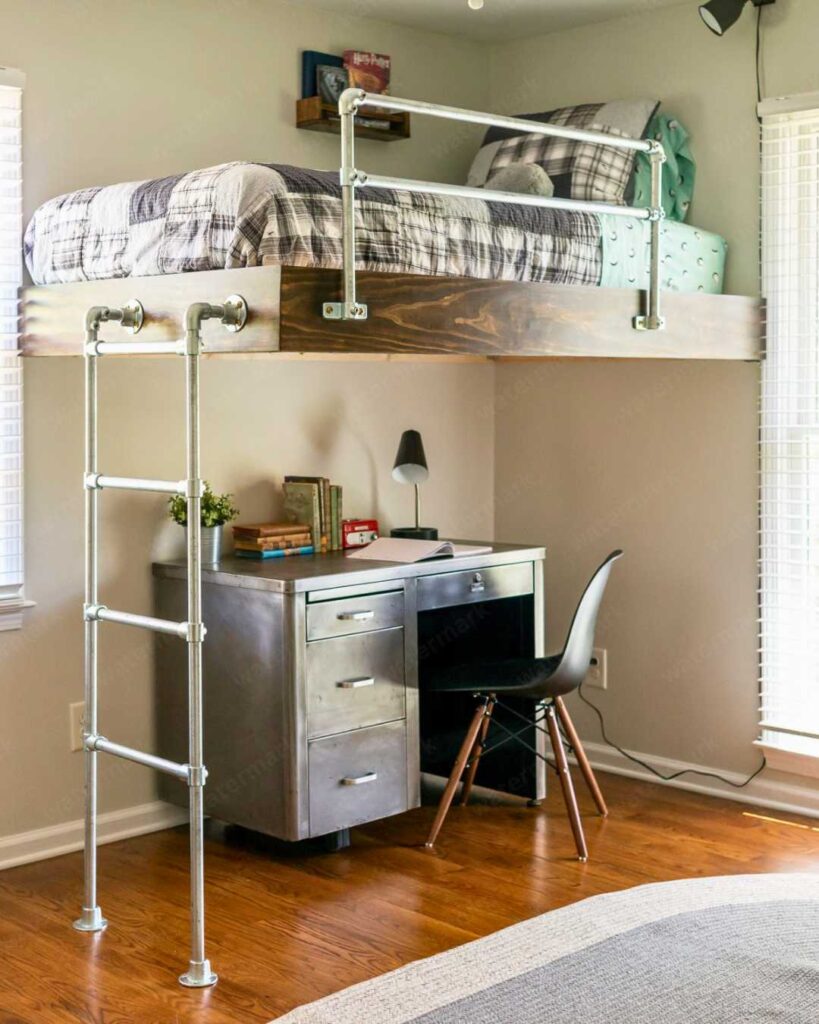 floating bunk bed frame idea