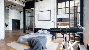 industrial bedroom interior design