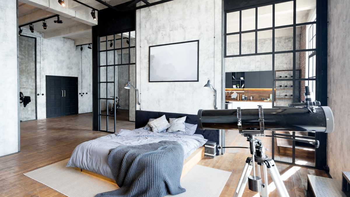 industrial bedroom interior design