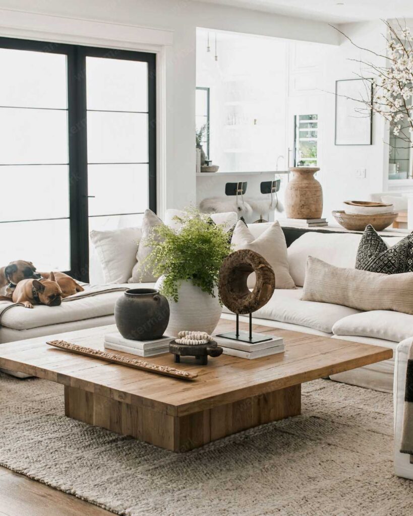 modern coffee table in a living room