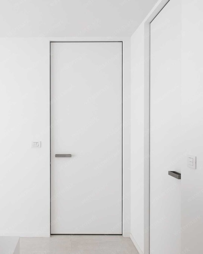 modern interior white flush door