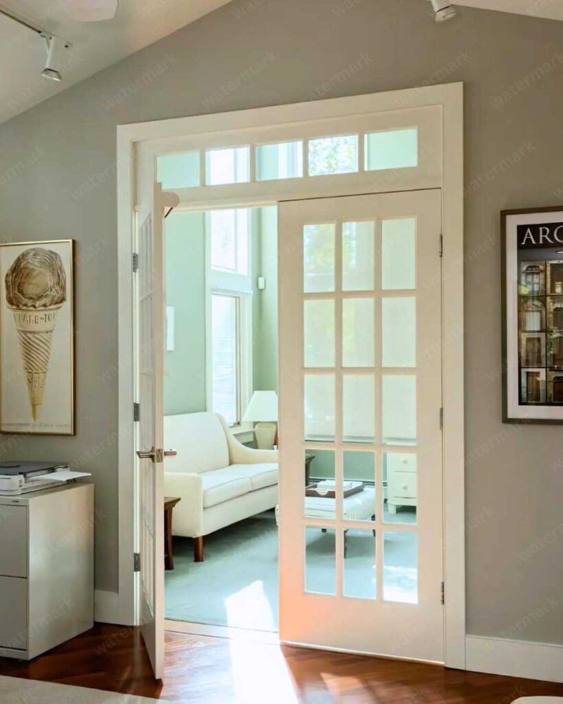 modern interior french door