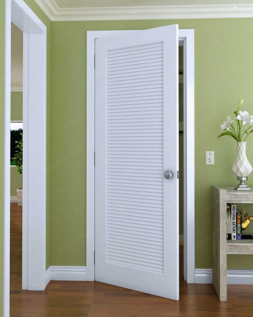 modern interior louvered door