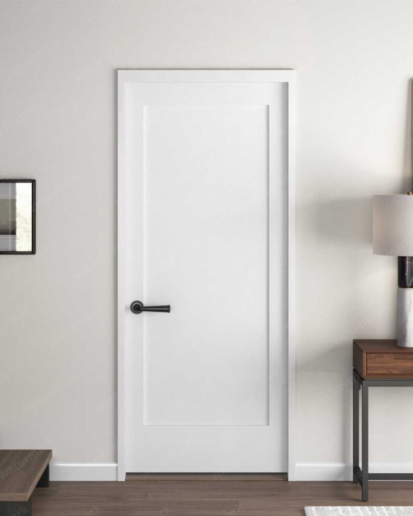 modern interior white panel door