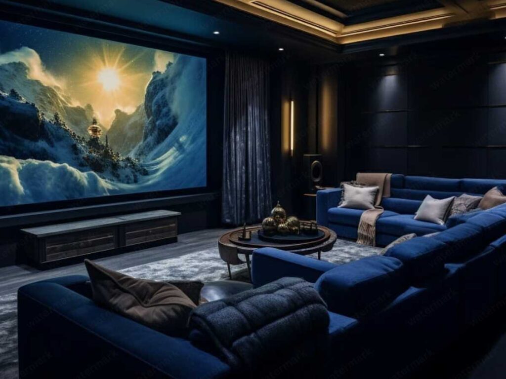 a movie room