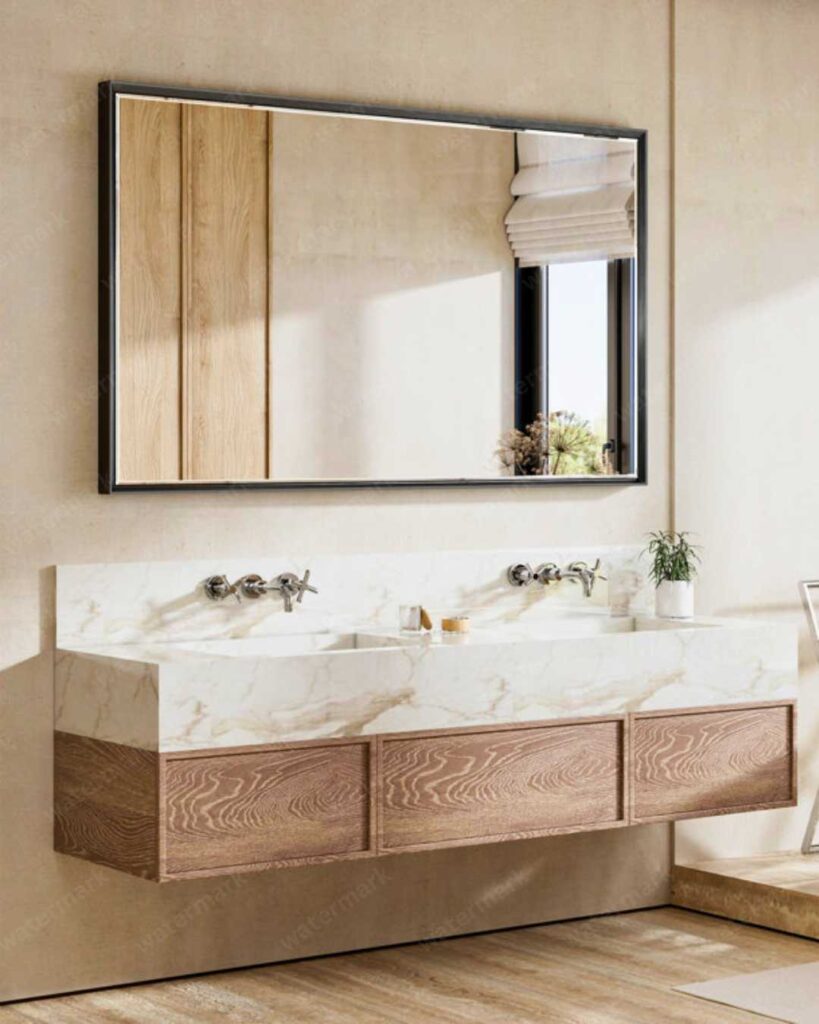 oversized bathroom mirror design