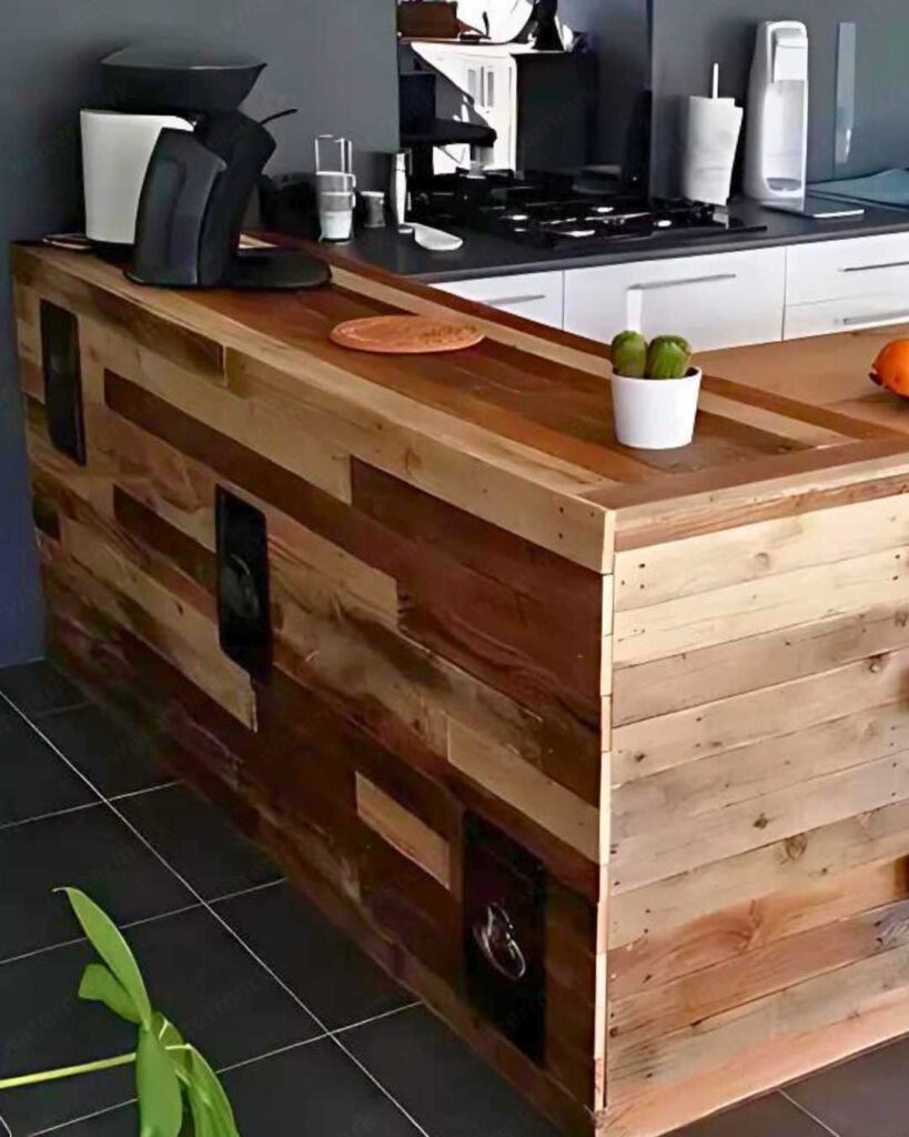 pallet kitchen ideas with counter