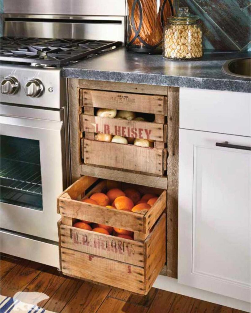 pallet kitchen ideas with drawer box