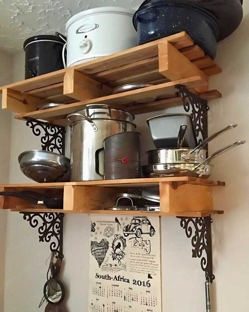 pallet kitchen ideas with open shelf