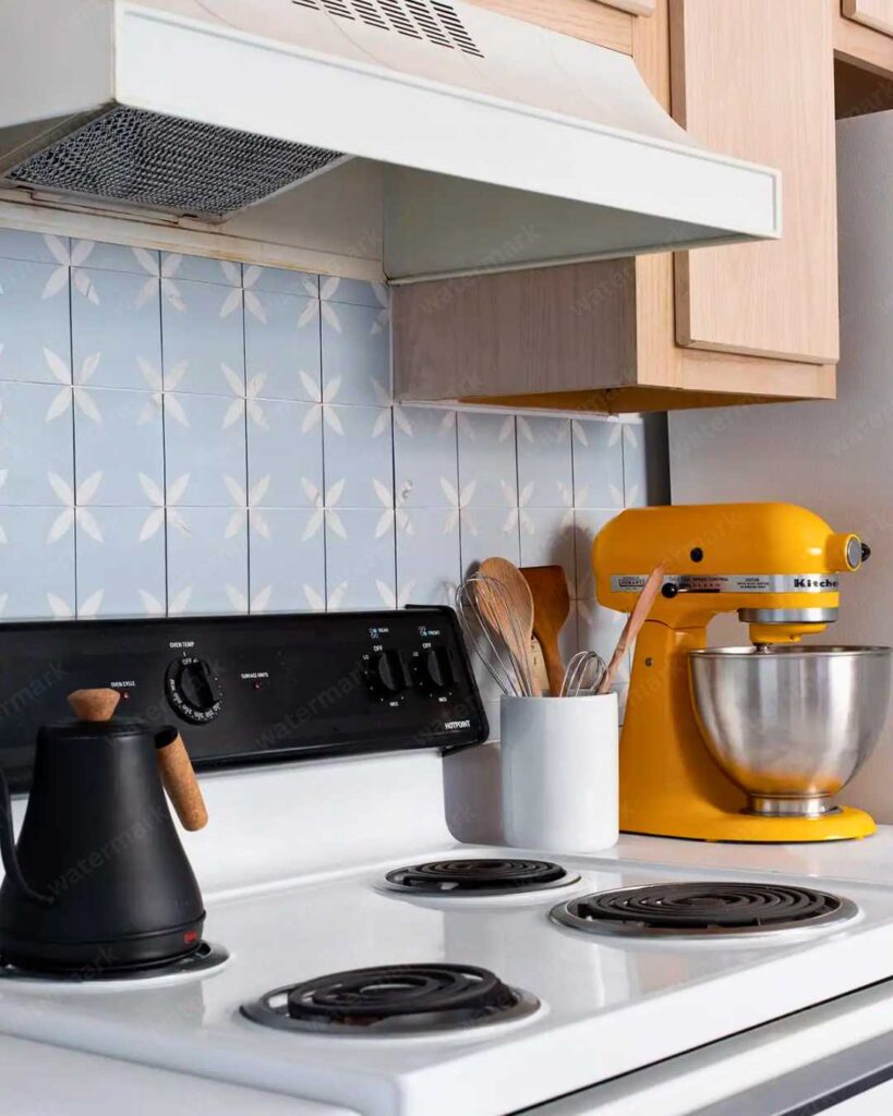 renter friendly decor peel and stick backsplash