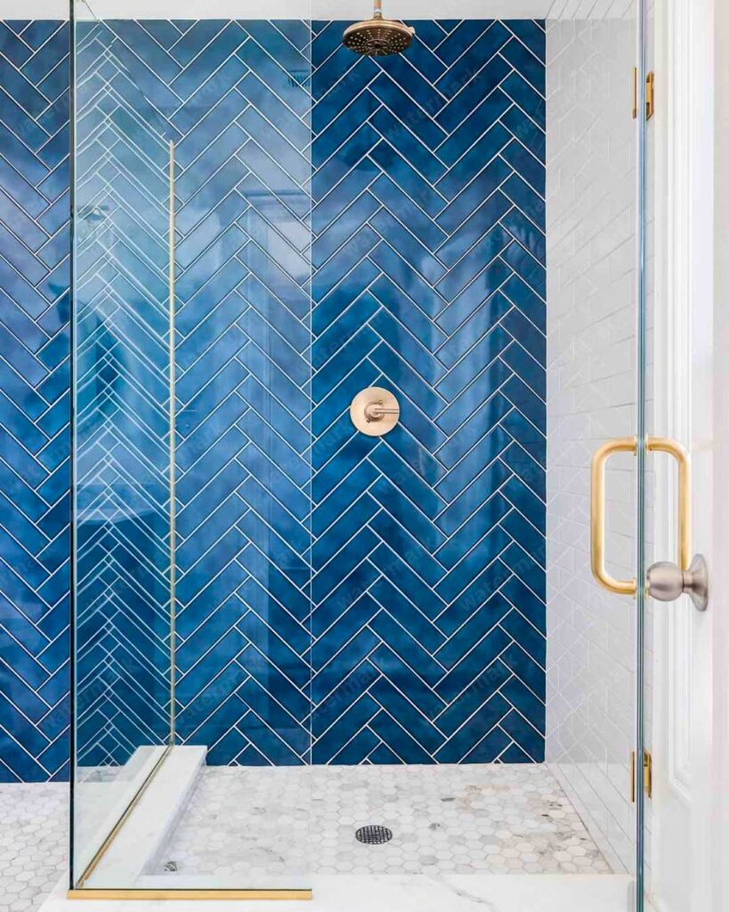 subway tile herringbone pattern