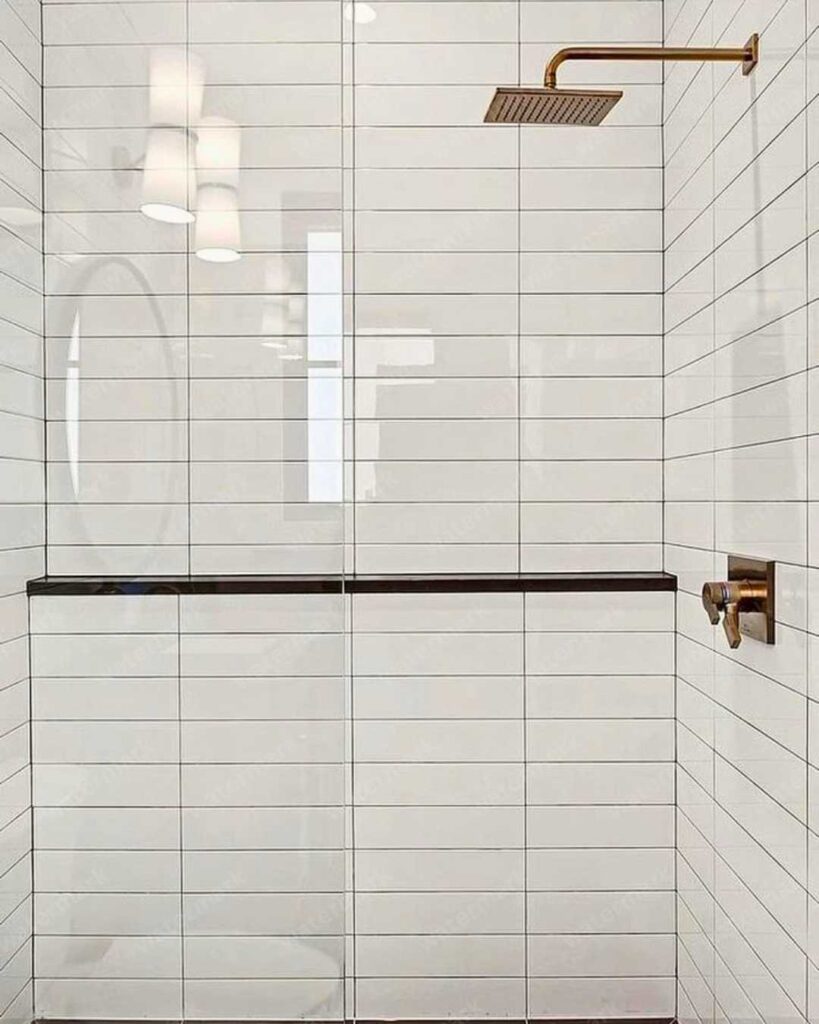 subway tile horizontal straight pattern