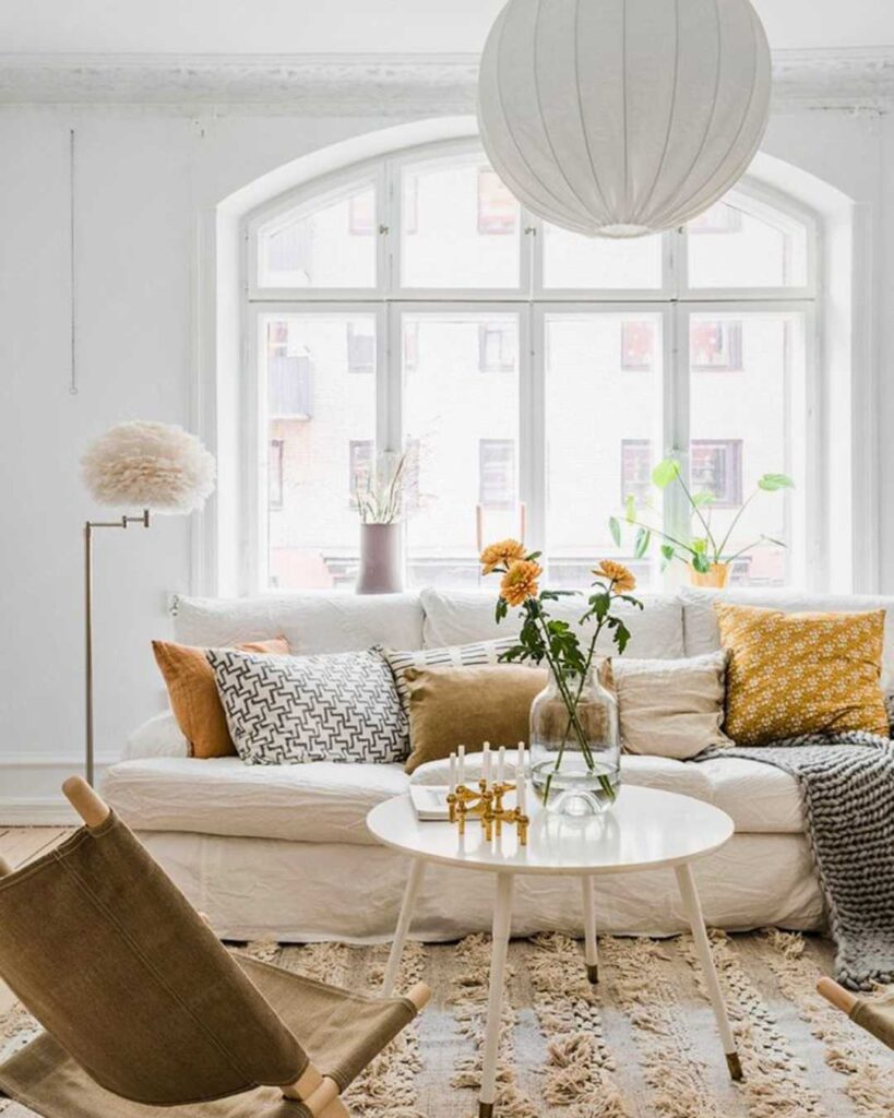 swedish decor ideas with window treatment