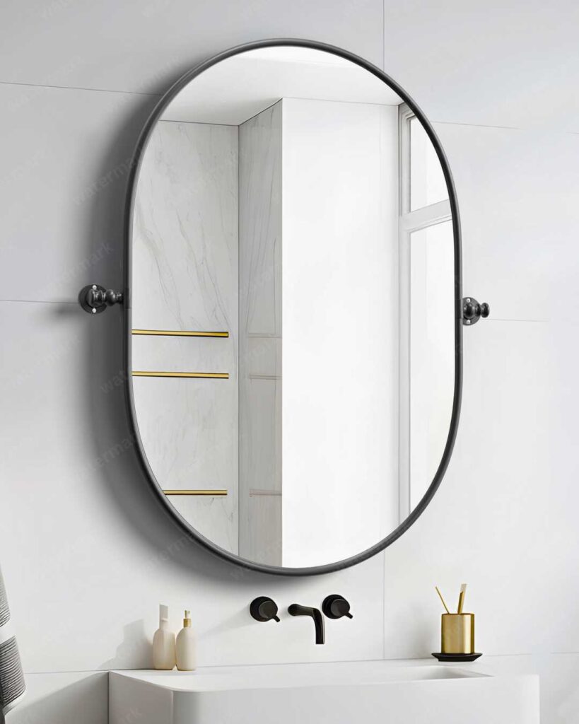 tilting bathroom mirror design