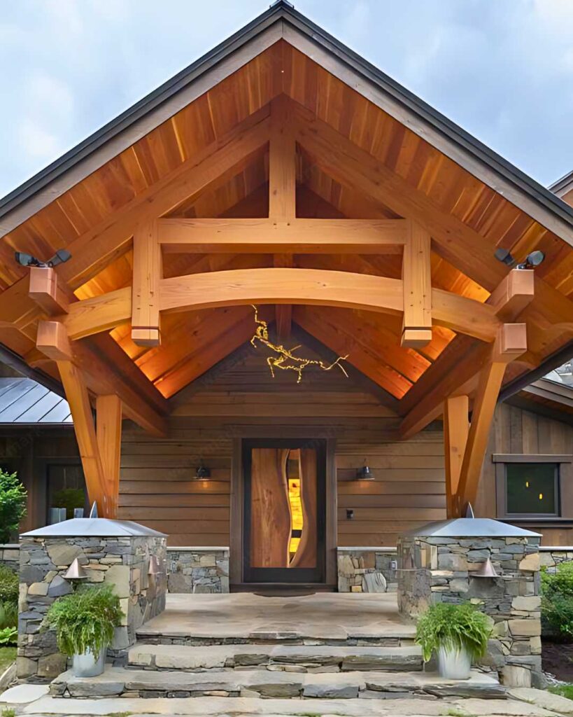 timber frame porch design