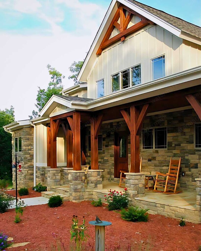 timber frame porch design