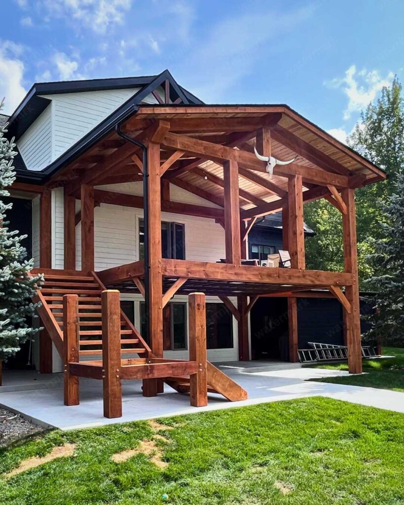 timber frame porch design