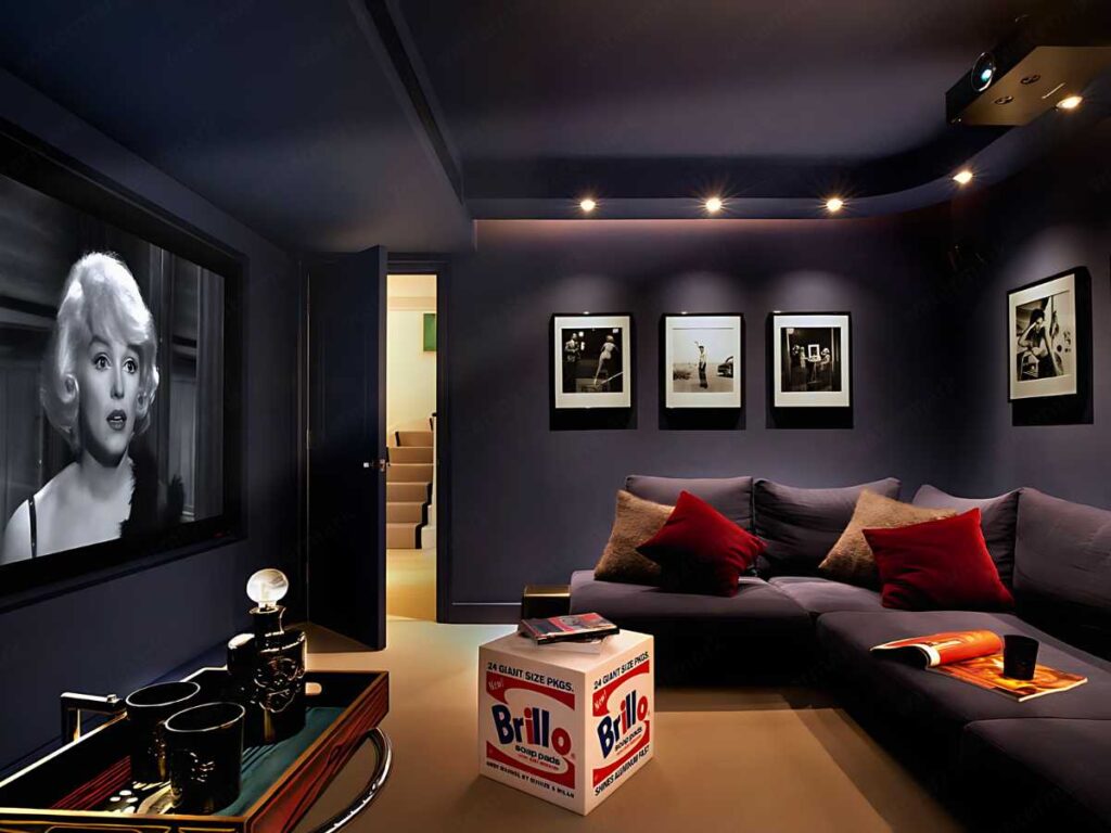 tiny movie room