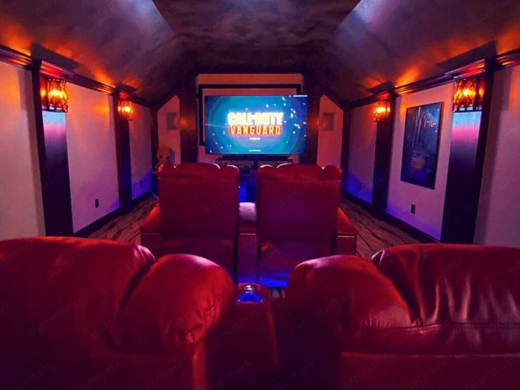 tiny movie room lighting