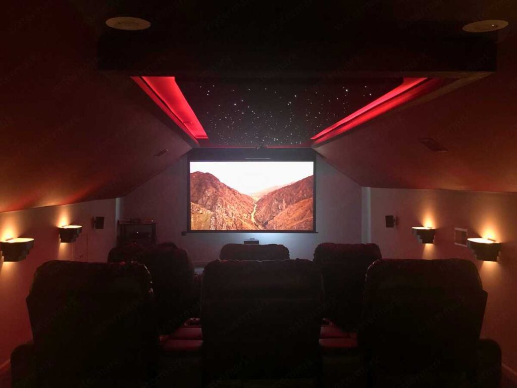 tiny movie room lighting