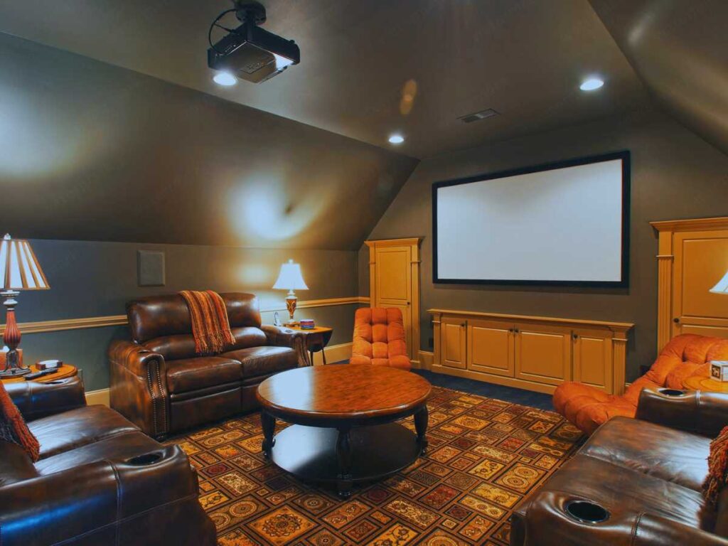 tiny movie room lighting