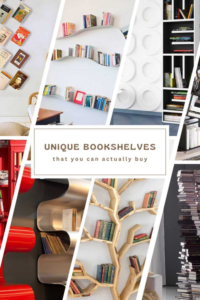 unique bookshelves pinterest pin