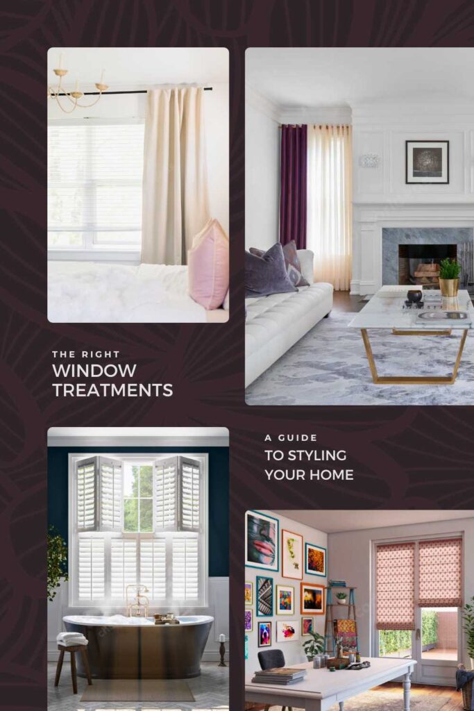 window treatments guide pinterest pin