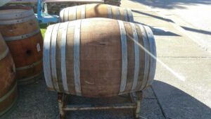 wine barrels